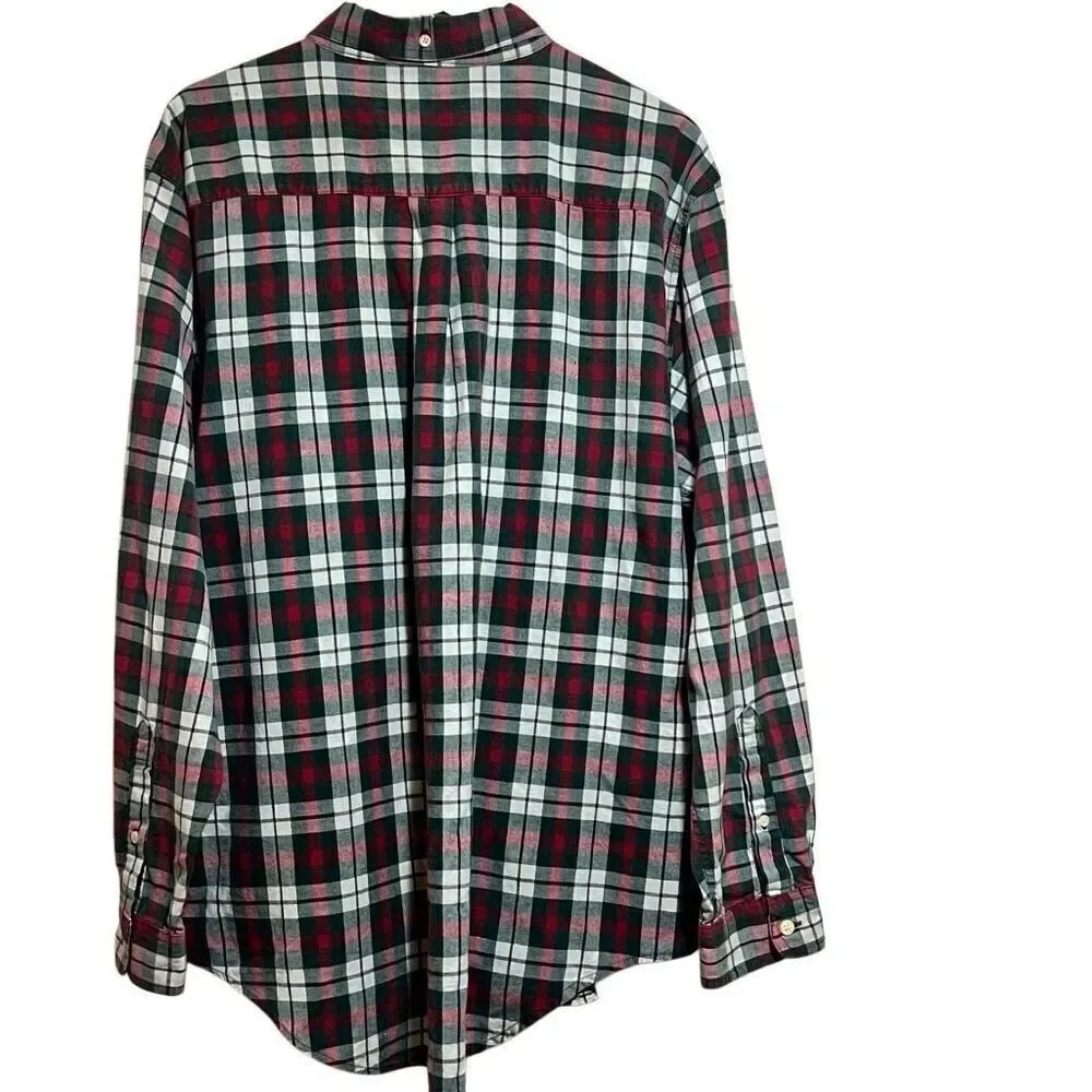 Claybrooke  men’s XL 100% cotton flannel red/green/ white